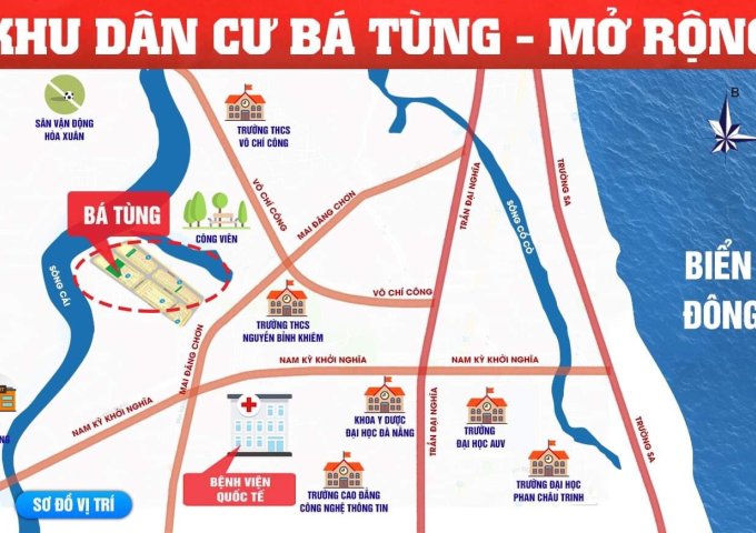 Cần bán đất Hòa Quý, Ngũ Hành Sơn view sông, đối diện công viên giá 2.450 tỷ