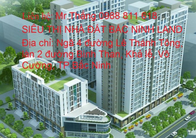 Chính chủ cần bán căn chung cư V-City lô góc đẹp tại trung tâm TP.Bắc Ninh