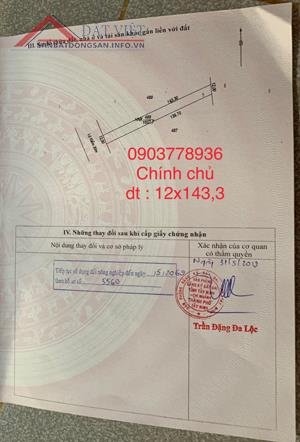 Chính chủ bán ĐẤT mặt tiền đường 30m khu phố Ninh Phúc, DT 1.657,7m2, giá 2.1 tỷ, LH 0903778936