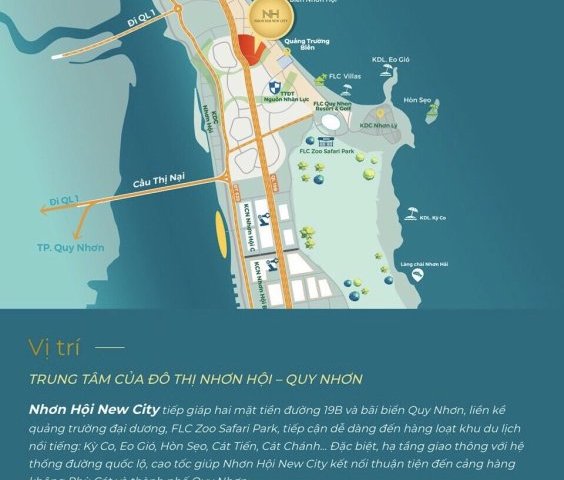 Mở bán tập trung Phân Khu 2 Dự án NHƠN HỘI NEW CITY -Đất biển sổ đỏ lâu dài đẹp như Mỹ Khê