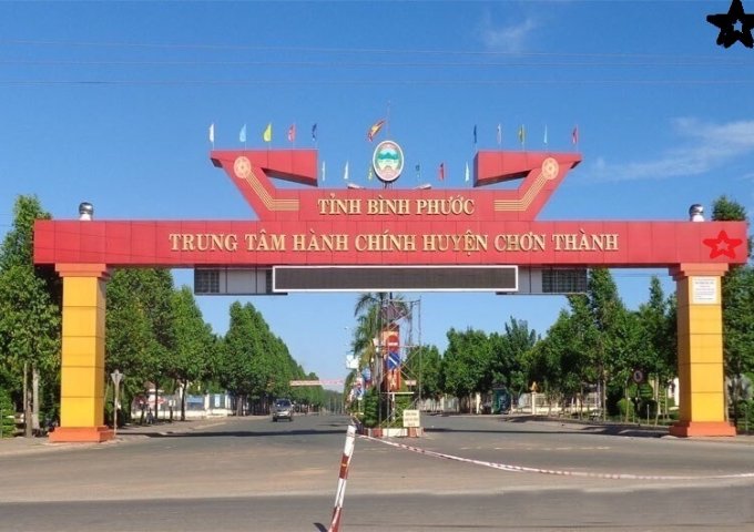 Bán đất nền thổ cư Thị Trấn Chơn Thành Chỉ 380tr (Ngân hàng hỗ trợ 300tr)