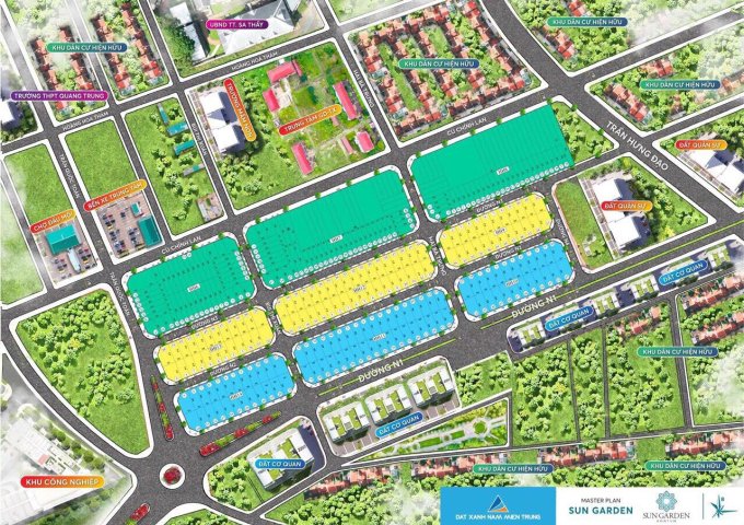 Đất nền thị trấn Sa Thầy sổ đỏ - dự án Kon Tum Sun Garden giá 2,9tr/m2
