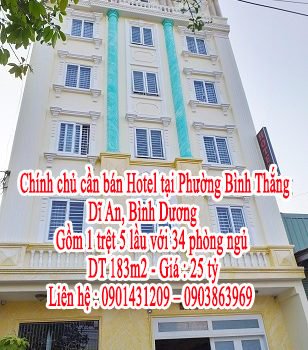 Cần bán nhà Hotel tại Phường Bình Thắng, Dĩ An, Bình Dương