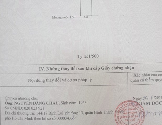 Bán đất KQH Hương Sơ - Đường Nguyễn Duy - TP Huế