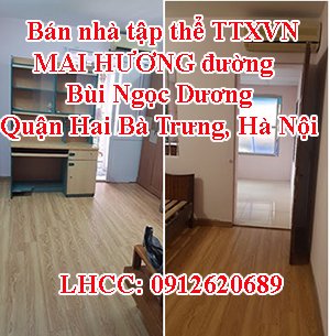 Bán nhà tập thể TTXVN MAI HƯƠNG đường Bùi Ngọc Dương, Quận Hai Bà Trưng, Hà Nội