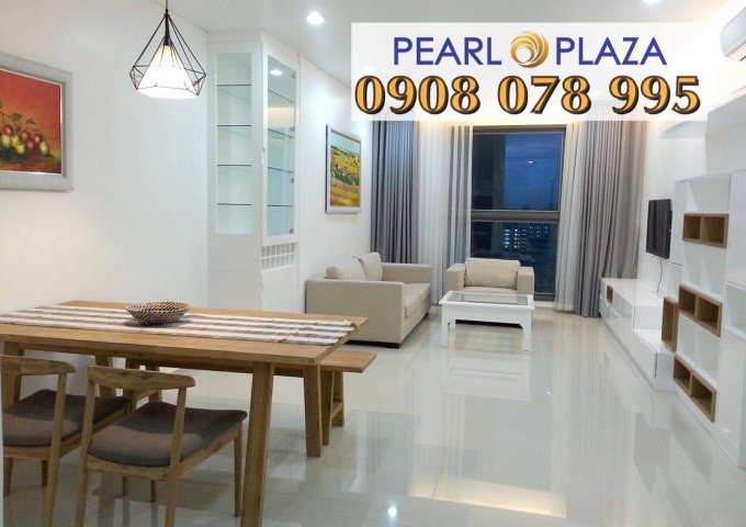 Cho thuê căn hộ 1PN Pearl Plaza , đủ nội thất, view Landmark 81 cực đẹp. Hotline PKD SSG 0908 078 995