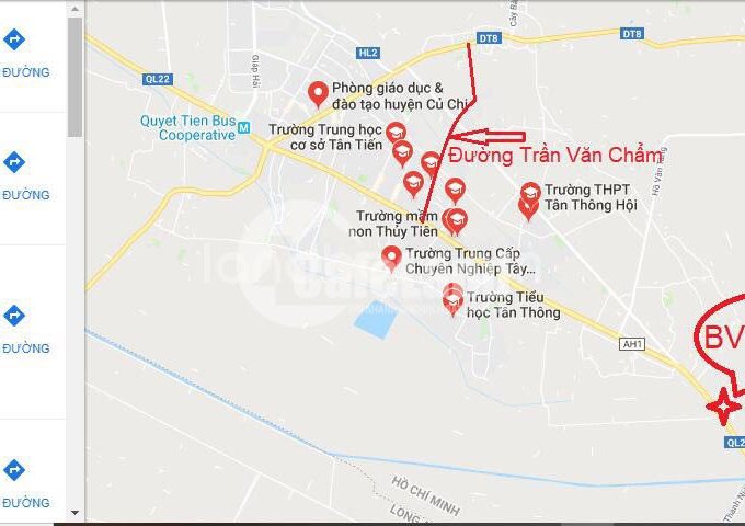 Cần bán lô nhà phố 80m2 mặt tiền Trần Văn Chẩm (25m) Củ Chi, sổ riêng, XD tự do, ngay chợ Việt Kiều.
