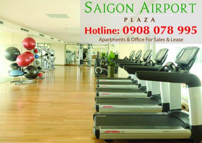 Saigon Airport Plaza q.Tân Bình_Cho thuê gấp Căn hộ 1PN, tầng cao, giá tốt. Hotline PKD SSG 0908 078 995 xem nhà ngay