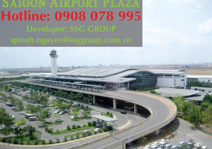 Saigon Airport Plaza q.Tân Bình_Cho thuê gấp Căn hộ 1PN, tầng cao, giá tốt. Hotline PKD SSG 0908 078 995 xem nhà ngay