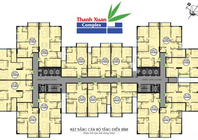 Cần bán gấp căn hộ 2 phòng ngủ chung cư Thanh Xuân Complex, Hapulico 24T3, giá 35 triệu/m2