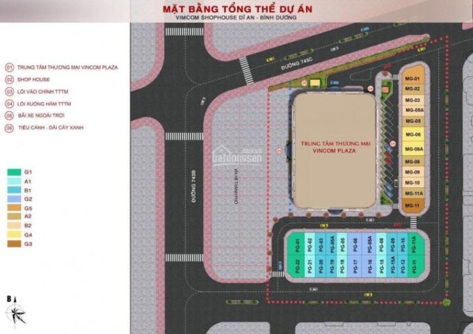 Cần Bán 2 căn shophouse Vincom Dĩ An Ngã tư 550 