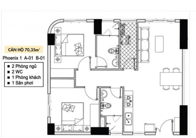 Chính chủ cần bán CH Topaz Elite, cuối năm nhận nhà, căn góc 2PN-2WC diện tích 70m2; LH:0931523823