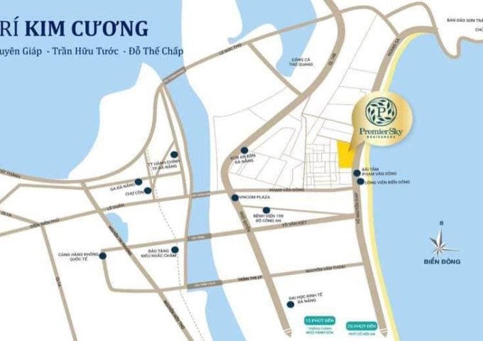 SIêu phẩm căn hộ cao cấp biển Premier Sky Residences sổ hồng sở hữu lâu dài - mặt tiền Võ Nguyên Giáp, Đà Nẵng