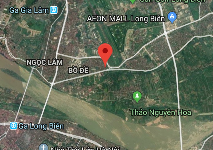 Bán lô đất 168m,mt 9.7m mặt dg Lâm Du,P Bồ Đề,Long Biên giá 120tr/m