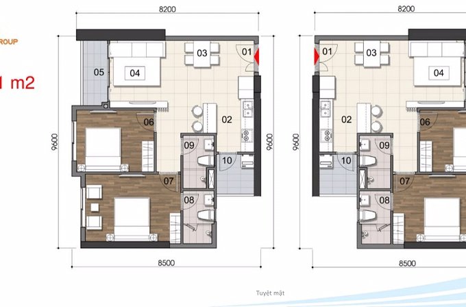 Bán căn hộ chung cư tại Dự án Opal Boulevard, Dĩ An, Bình Dương diện tích 100m2 giá 2,900,000,000 Tỷ