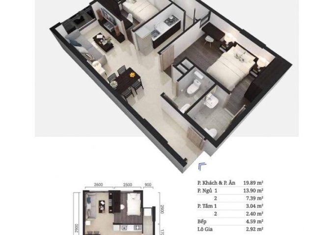 Cho thuê căn hộ Citadines gần Aeon Mall Bình Dương 2 Phòng ngủ 60m2 giá 12 triệu/ tháng đầy đủ nội thất