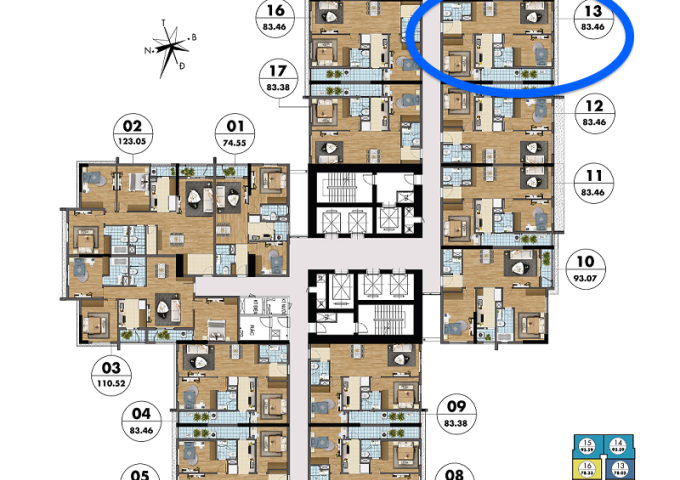 [ Hàng chủ đầu tư] Căn hộ 02 ngủ, DT 78m2 toà nhà Sapphire 3 chung cư Goldmark City