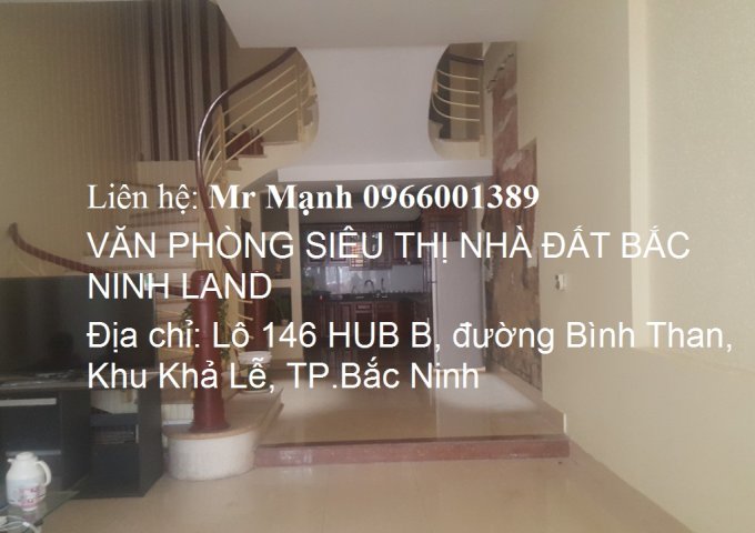  Cho thuê nhà 4 tầng gần Cột Đồng Hồ tại trung tâm TP.Bắc Ninh