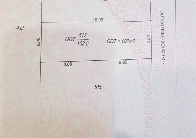 Bán đất hẻm cấp 1 đặng trần côn ( hẻm 46), p tân thành, bmt