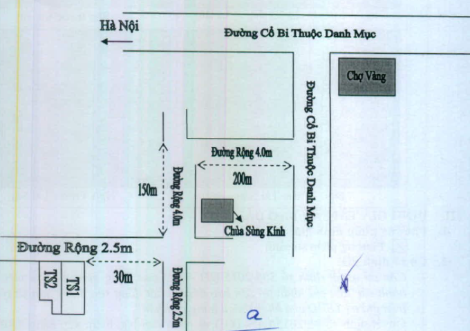 Nhà đất phố Cổ Bi, Gia Lâm - Ngân hàng thanh lý 959m2
