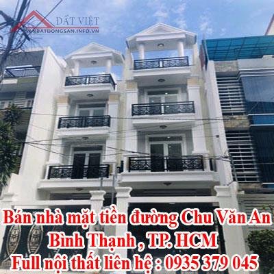 Bán nhà mặt tiền đường Chu Văn An full nội thất liên hệ : 0935379045