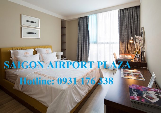 Cho thuê căn hộ Saigon Airport Plaza 3pn-125m2, đủ nội thất, 23tr/tháng. LH 0931.176.338