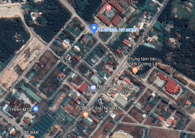 Đất 136m2 KQH Quang Trung, gần sân bay Phú Bài, giá bể nợ.