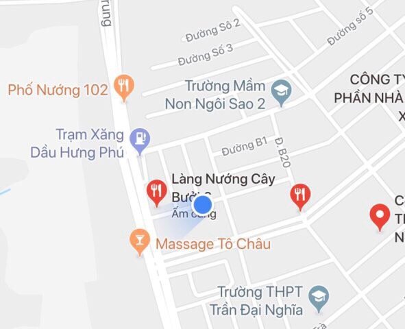 Bán cặp nền mặt tiền đường B6 Khu Dân Cư Hưng Phú, Cái Răng, Cần Thơ.