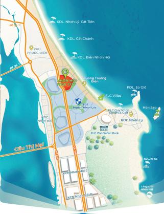Đất nền biển - Dự án Nhơn Hội New City Phân Khu 2 - liền kề FLC Quy Nhơn – 1.55 tỷ/ nền - LH 0818 300 294