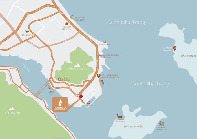 Căn hộ khách sạn 5 sao PENINSULA Nha Trang , chỉ 480 triệu sở hữu ngay căn hộ 5 sao