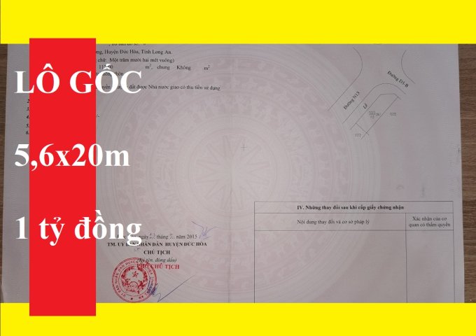 Bán lô góc Daresco, Sài Gòn Eco Lake 5,6x20m LKP C2 - 90. LH: 0933 675 313