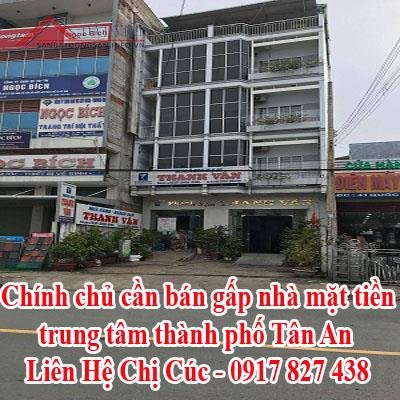 Chính chủ cần bán nhà mặt tiền kinh doanh ổn định trung tâm thành phố Tân An