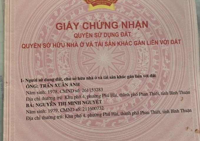 Chính chủ bán đất tại Phạm Thị Ngư, Phong Nẫm, Phan Thiết, Bình Thuận 