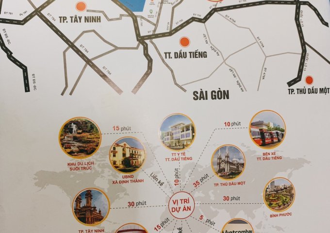 Bán đất nền giá rẻ khu dân cư hiện hữu xã Định An, TT Dầu Tiếng, Bình Dương. 