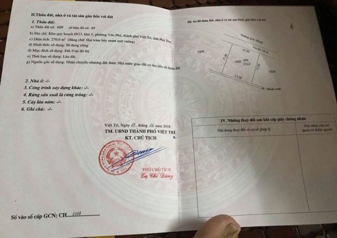 Gia đình cần bán ( hoặc cho thuê lâu dài ) đất giáp đại học Hùng Vương, Việt Trì, Phú Thọ