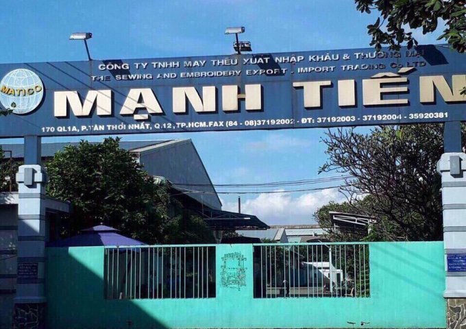Chính chủ gửi bán Chủ Gửi Bán xưởng May Mạnh Tiến ,Tân Thới Nhất Q12  aCE môi giới giúp đỡ