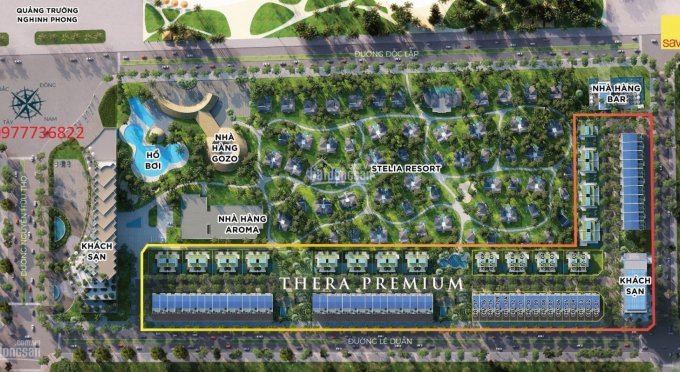 Nhận đặt chỗ căn hộ du lịch - Biệt thự du lịch dự án Thera Premium thuộc tổ hợp du lịch nghỉ dưỡng Stelia Resort