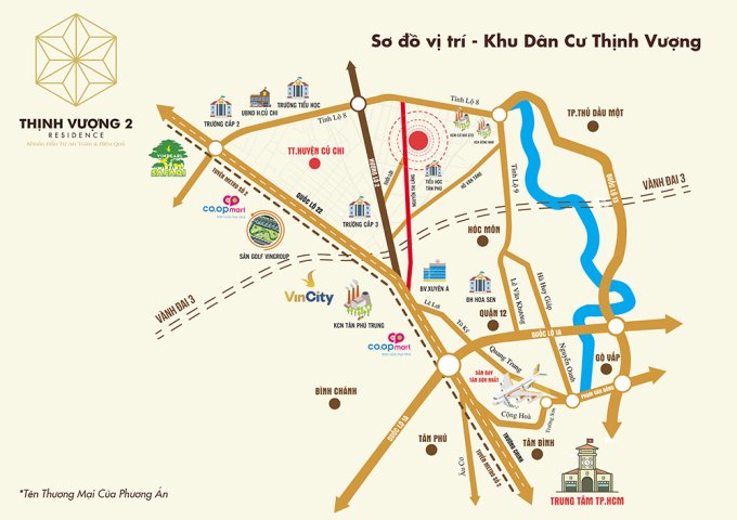 Bán đất nền dự án KDC Thịnh Vượng 2, MT Nguyễn Thị Lắng, Củ Chi.