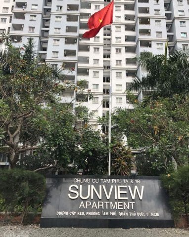 Cho thuê căn hộ chung cư Sunview 2 view Đông Nam mát mẻ, DT 71m2 2PN full nội thất giá chỉ 6,5tr/th