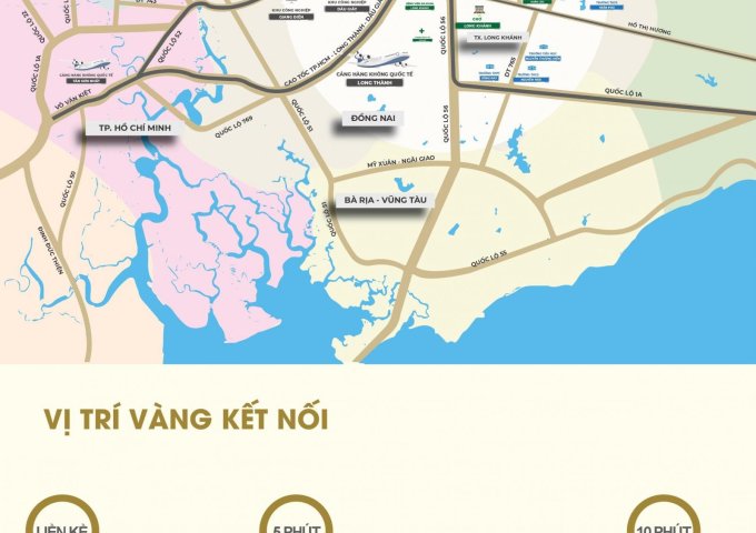 Đất nền dự án Khang Thịnh Golden , gần trung tâm Thành phố Long Khánh, 100% thổ cư