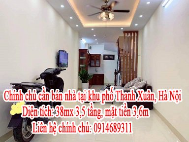 Chính chủ cần bán nhà tại khu phố Thanh Xuân, Hà Nội.