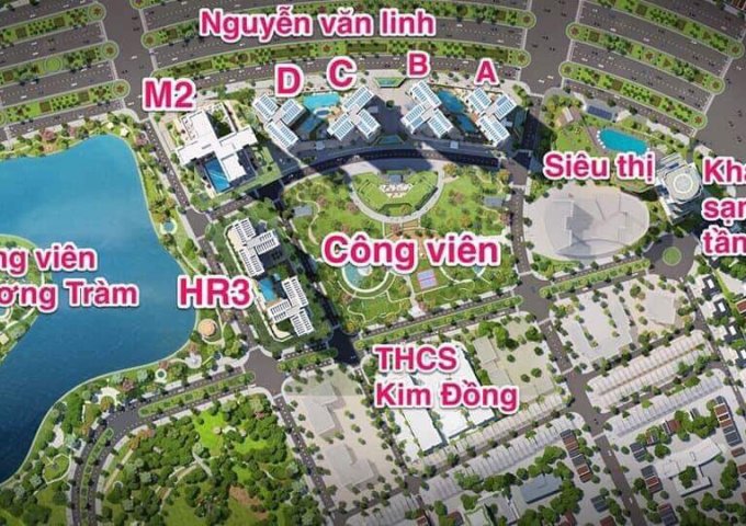 Tháp HR3 view trực diện Hương Tràm đẹp nhất dự án Eco Green
