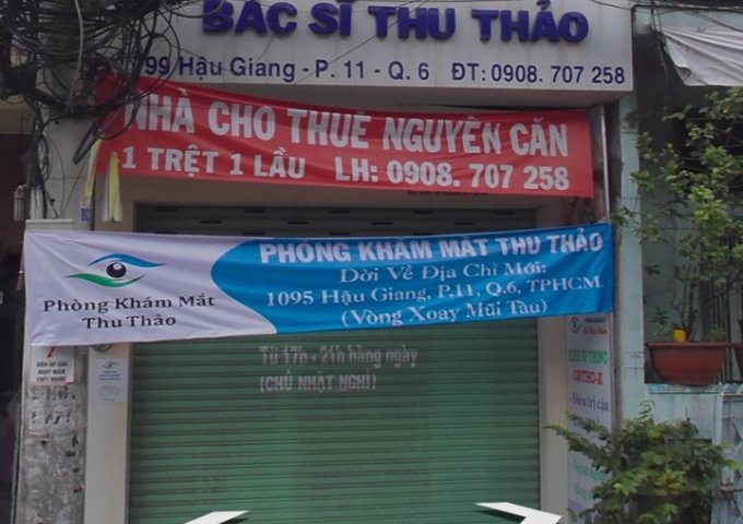 Cho thuê mặt tiền Phan Văn Hân, P17, Bình Thạnh, 6x22, 3 lầu, 0908636184, 70 triệu