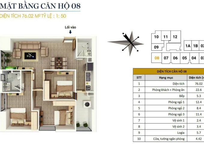 Bán căn góc 08, 76m2, 3PN tại CC FLC Star Tower 418 Quang Trung,Hà Đông, giá 1,5 tỷ. Lh 0934515659