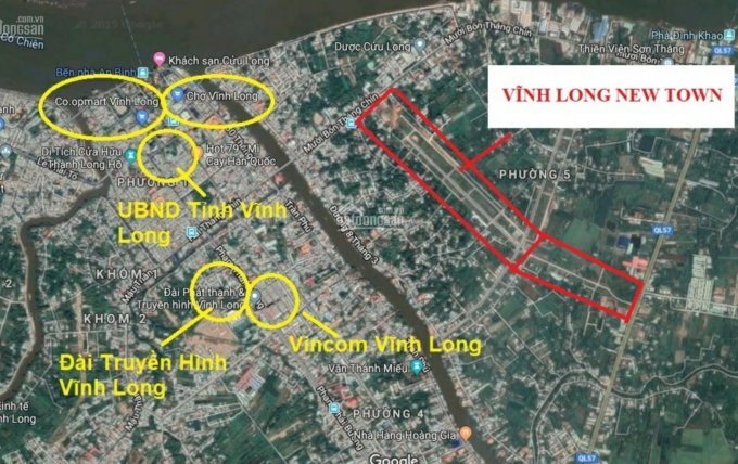 Đất nền Sổ Đỏ Trung tâm thành phố Vĩnh Long Giá chỉ từ  10 triệu/m2.