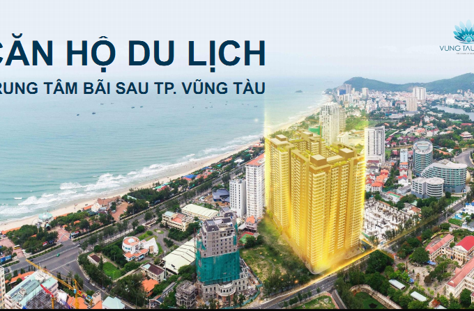 Căn hộ du lịch ngay trung tâm thành phố Vũng Tàu, giá chỉ từ 1,9 tỷ/căn.