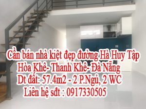 Cần bán nhà kiệt đẹp đường Hà Huy Tập- Hòa Khê- Thanh Khê- Đà Nẵng