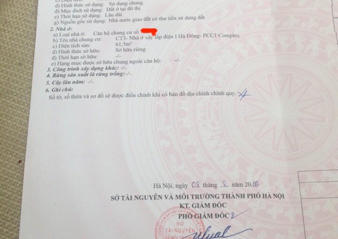 HOT Bán chung cư PCC1 Phú Lương Hà Đông chỉ từ 16tr/m2