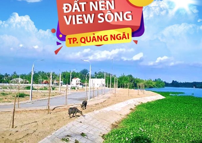 Bán đất ven sông KDC An Lộc Phát (Quảng Ngãi) giá 630 triệu, dt 100m2, vị trí cực kì đẹp, đã có sổ. LH: 0945 676 676 (Phương)