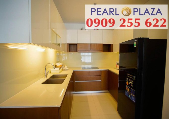 Cho Thuê căn hộ 2PN_92m2 Pearl Plaza Q.Bình Thạnh, view sông SG, Landmark 81, full nội thất. Hotline PKD 0909 255 622 Xem Nhà Ngay